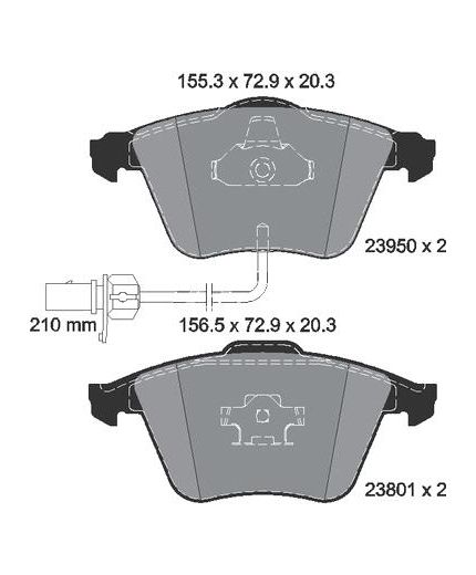 Textar Колодки дисковые передние