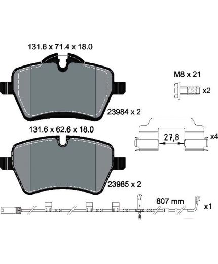 Textar Колодки дисковые