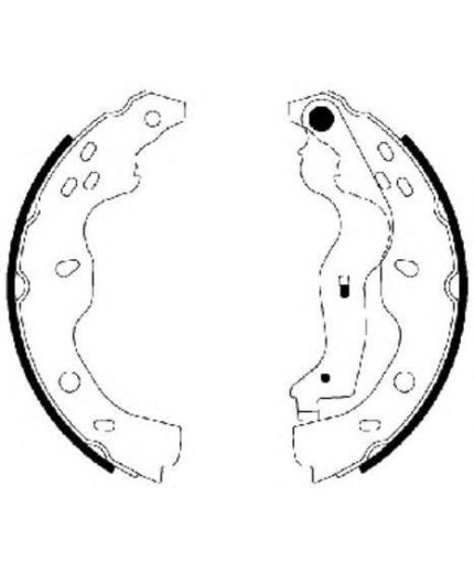 Textar Колодки барабанные задние