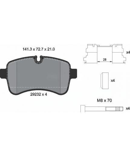 Textar Колодки дисковые