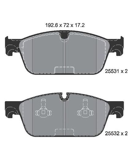 Textar Колодки дисковые передние