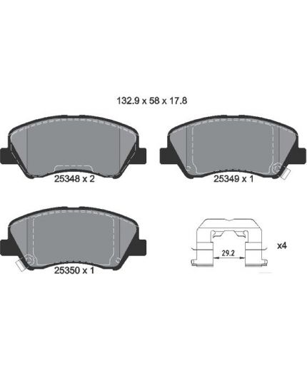 Textar Колодки дисковые передние