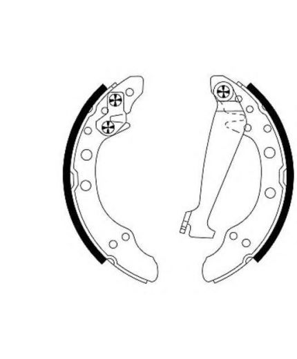 Textar Колодки барабанные задние