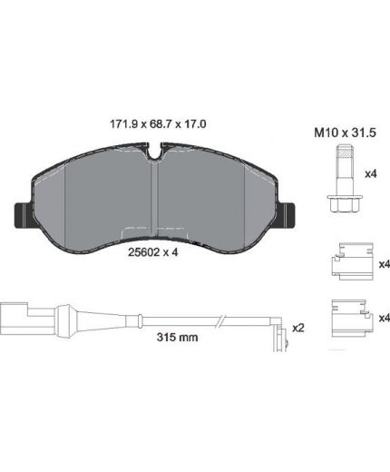 Textar Колодки дисковые