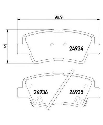 Textar Колодки дисковые задние