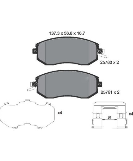 Textar Колодки дисковые