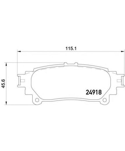 Textar Колодки дисковые задние