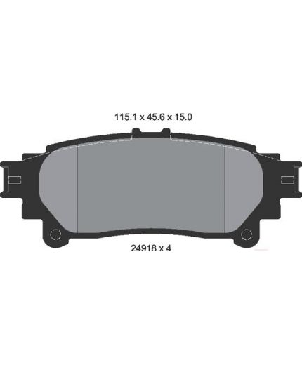 Textar Колодки дисковые задние Фото 2