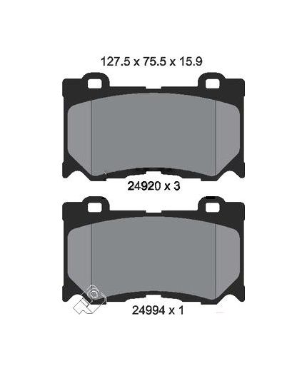 Textar Колодки дисковые