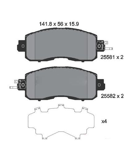 Textar Колодки дисковые
