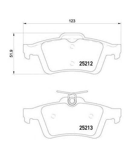 Textar Колодки дисковые задние
