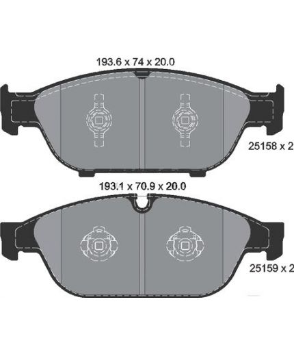 Textar Колодки дисковые передние