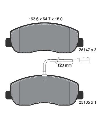 Textar Колодки дисковые передние
