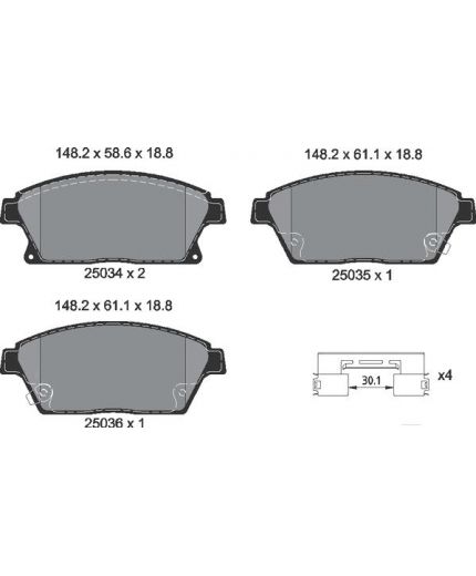 Textar Колодки дисковые передние Фото 2