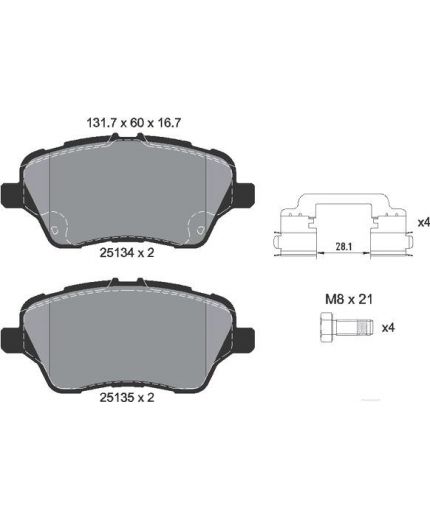 Textar Колодки дисковые