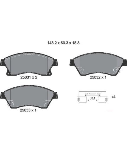 Textar Колодки дисковые передние Фото 2