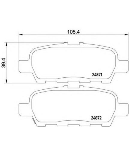 Textar Колодки дисковые задние