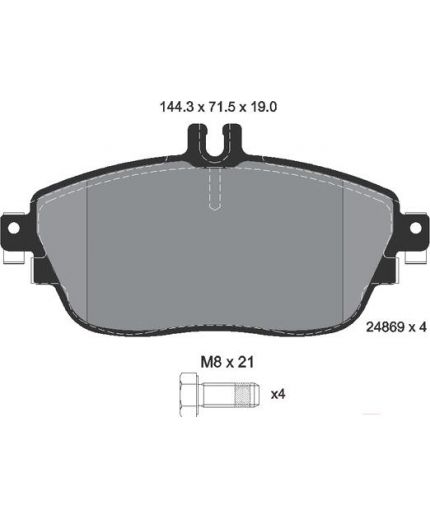 Textar Колодки дисковые
