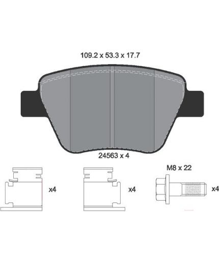 Textar Колодки дисковые задние Фото 2