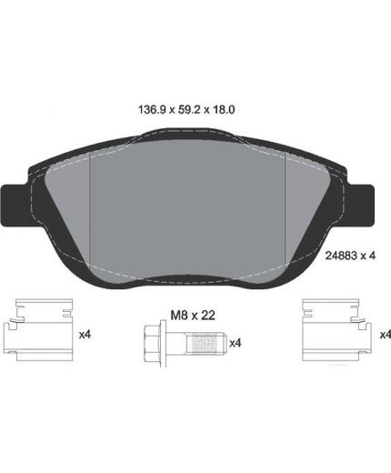 Textar Колодки дисковые