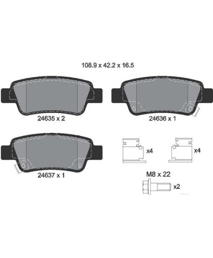 Textar Колодки дисковые задние