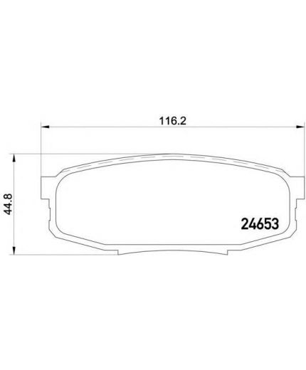 Textar Колодки дисковые задние
