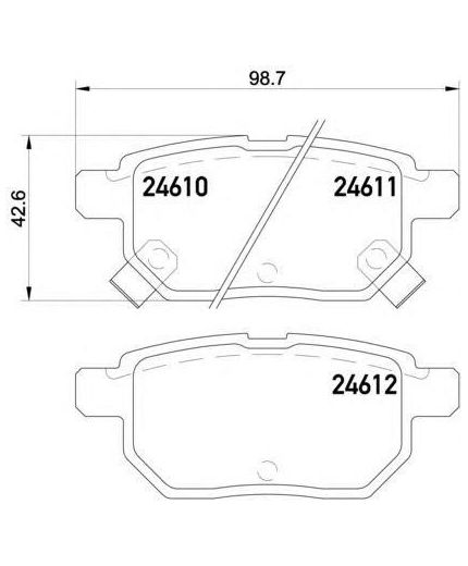 Textar Колодки дисковые задние Фото 2