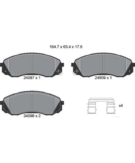 Textar Колодки дисковые передние
