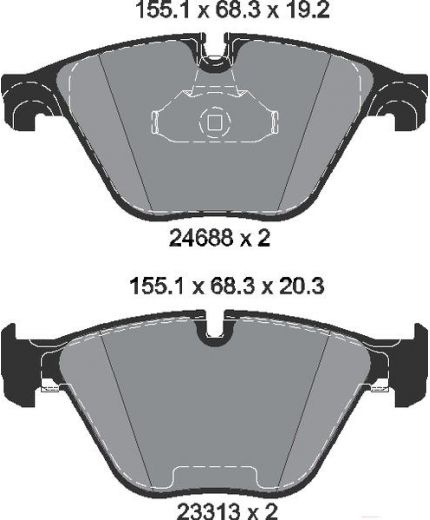 Textar Колодки дисковые передние