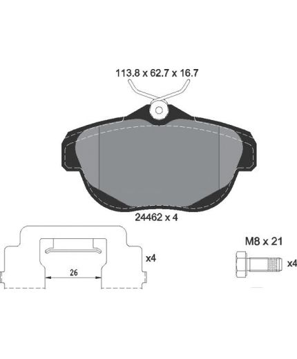 Textar Колодки дисковые