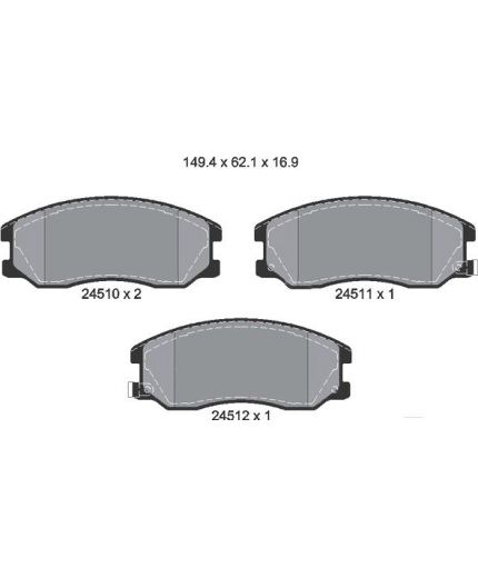 Textar Колодки дисковые передние