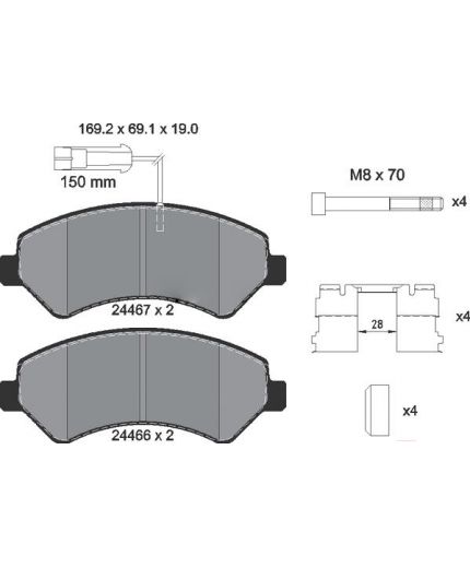 Textar Колодки дисковые