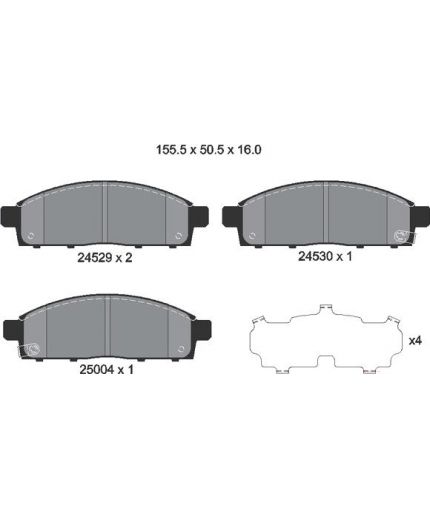 Textar Колодки дисковые передние