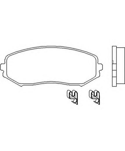 Textar Колодки дисковые передние