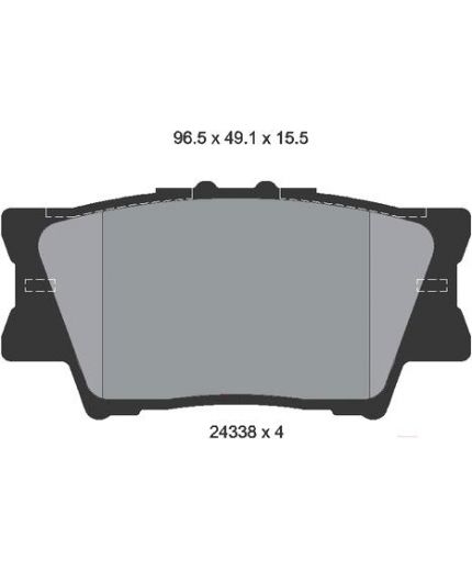 Textar Колодки дисковые задние