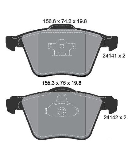 Textar Колодки дисковые передние