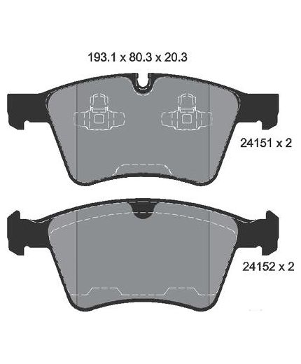 Textar Колодки дисковые передние
