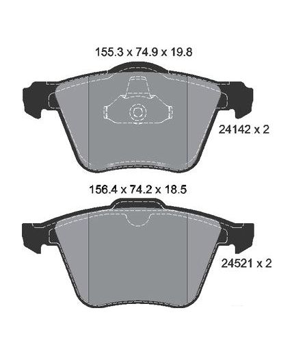 Textar Колодки дисковые передние Фото 2