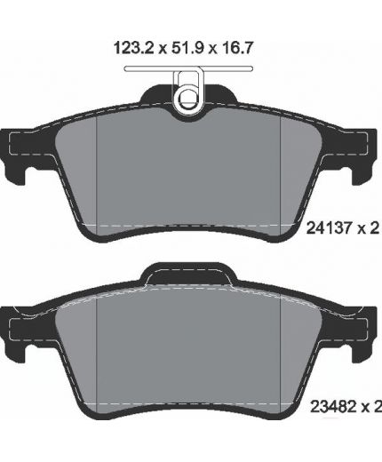 Textar Колодки барабанные задние