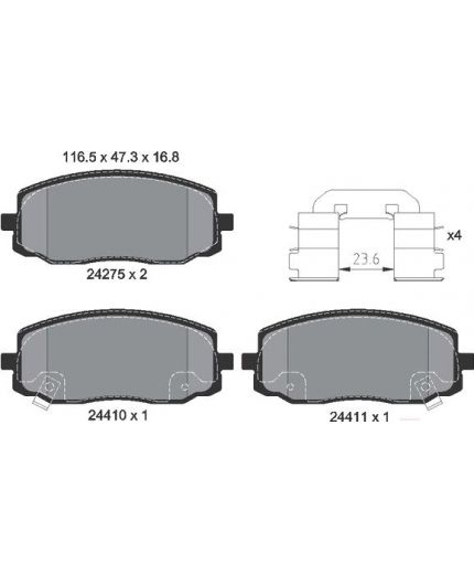Textar Колодки дисковые
