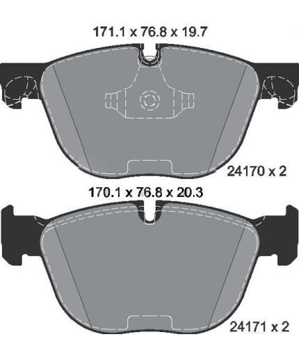 Textar Колодки дисковые передние