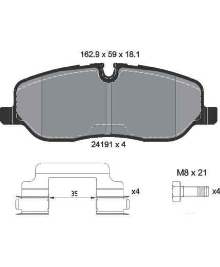 Textar Колодки дисковые