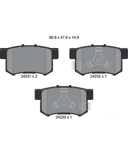 Textar Колодки дисковые задние Фото 2