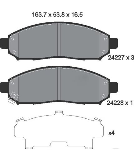 Textar Колодки дисковые передние