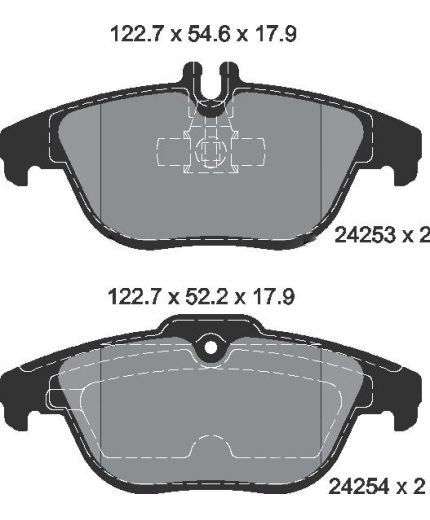 Textar Колодки дисковые задние