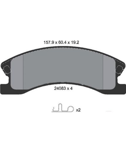 Textar Колодки дисковые передние