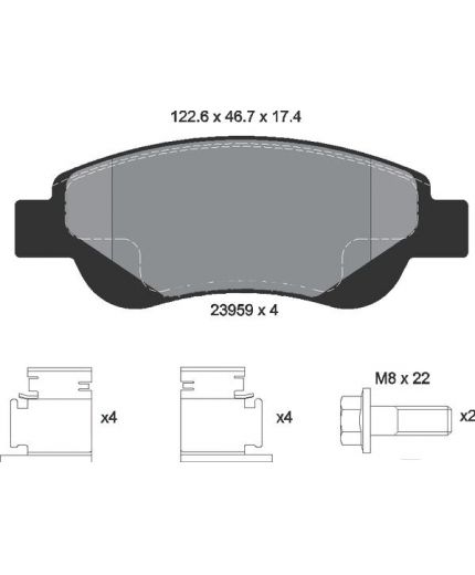 Textar Колодки дисковые передние