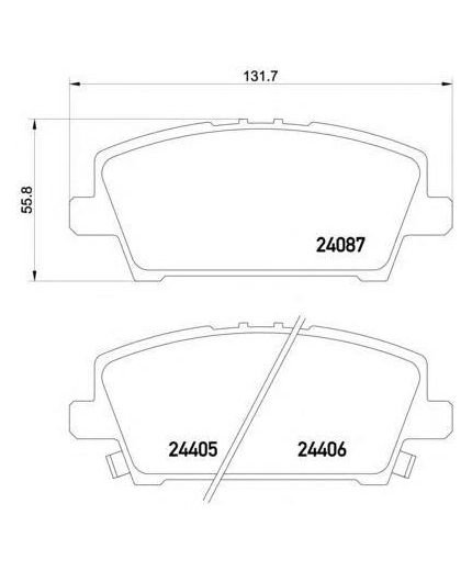 Textar Колодки дисковые передние