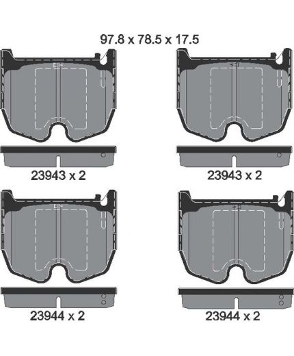 Textar Колодки дисковые передние