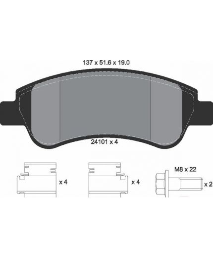 Textar Колодки дисковые передние